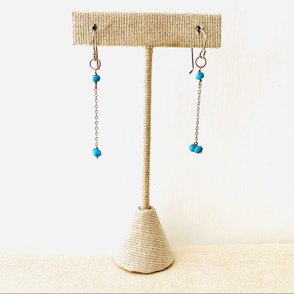 Turquoise Earrings Catherine Weitzman Sterling Silver - Picture 2 of 3